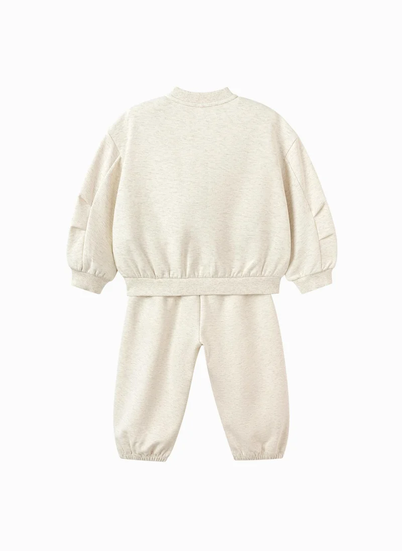 Balabala Off White Toddler Boys Knit long sleeve suit for Men | Best Price UAE